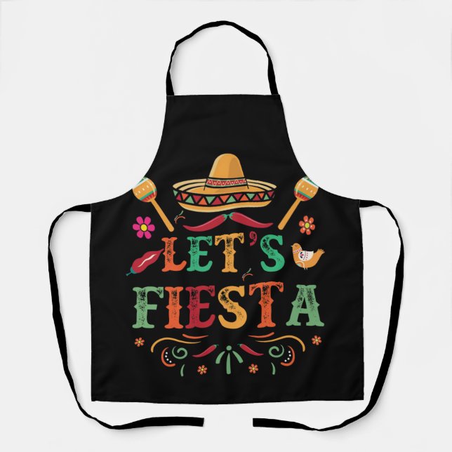 Cinco De Mayo Party Lasse Fiesta Mexican Schürze (Vorderseite)