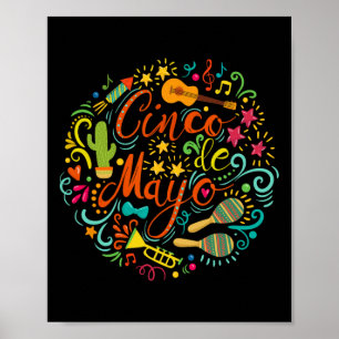 Cinco De Mayo Party Männer Frauen Mexikanische Fie Poster