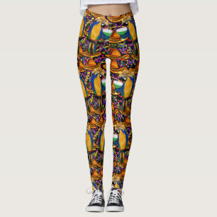 Cinco De Mayo Party Parrots! Leggings