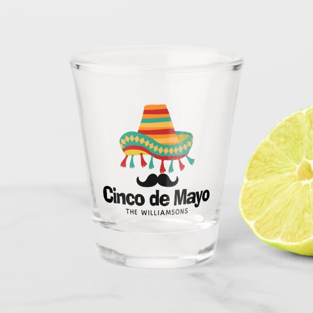 Cinco de Mayo Personalisiert Schnapsglas (Vorderseite)