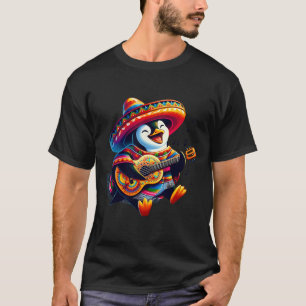 Cinco De Mayo Pinguin Lass uns Fiesta-Paare Mexica T-Shirt