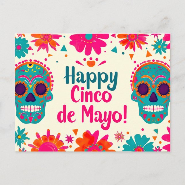 Cinco de Mayo Postcard Feiertagspostkarte (Vorderseite)