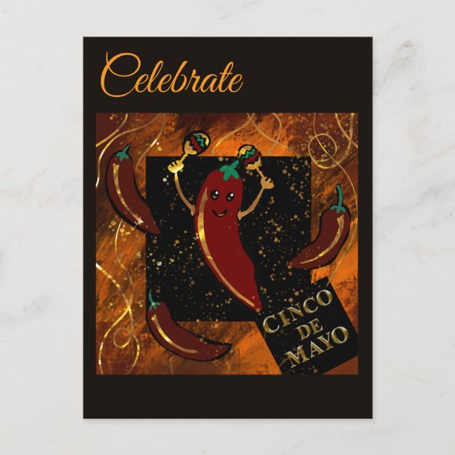 Cinco de Mayo  Postkarte (Vorderseite)