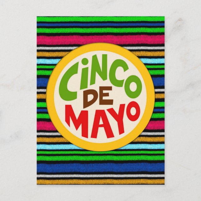 Cinco De Mayo Postkarte (Vorderseite)