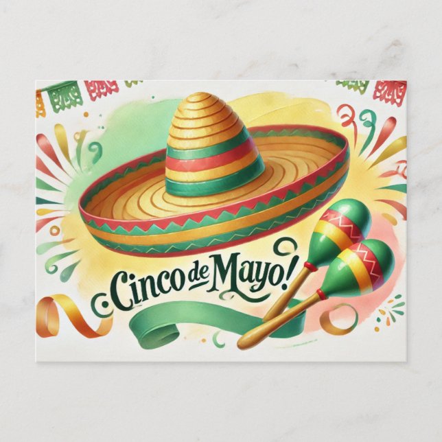 Cinco de Mayo Postkarte (Vorderseite)