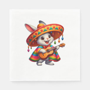 Cinco de Mayo Rabbit Wear Mexican Sombrero Men Serviette