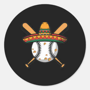 Cinco de Mayo Sell Sombrero Hut für Jungen und Män Runder Aufkleber