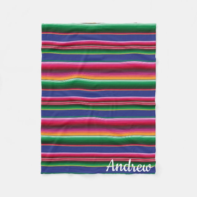 Cinco de Mayo Serape Lap Blanket für Rollstuhl Fleecedecke (Vorderseite)