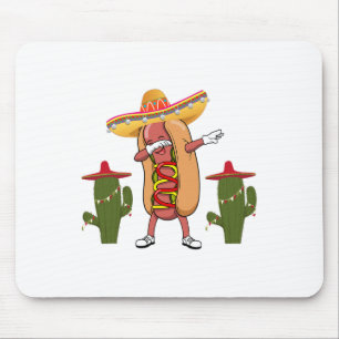 Cinco De Mayo Shirt Hot Dog Cactus Dancing Mousepad