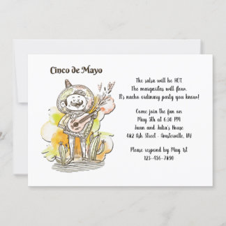 Cinco de Mayo Singer Einladung