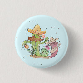 Cinco de Mayo Singing Cactus und Pepper Mariachis Button