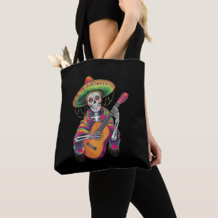 Cinco De Mayo Skelett-Totenkopf-Fest-Gitarre Tasche