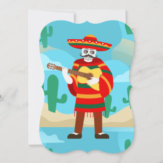 cinco de mayo skeletto einladung