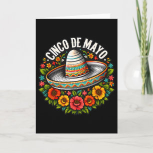 Cinco De Mayo Sombrero Blumen Mexikanische Fiesta  Karte