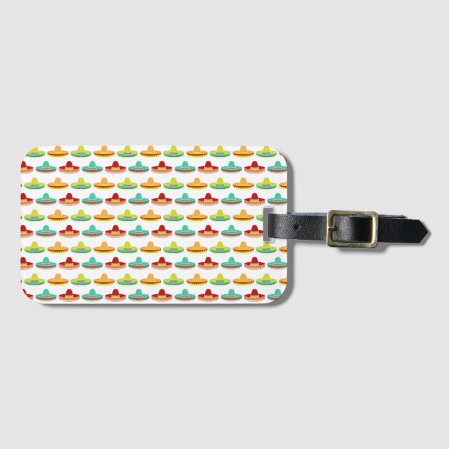 Cinco de Mayo Sombrero Mariachi Mexikanische Kultu Gepäckanhänger (Vorderseite (Horizontal))