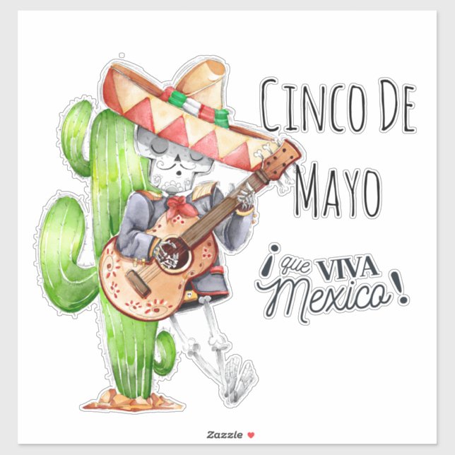 Cinco De Mayo Sticker (Blatt)