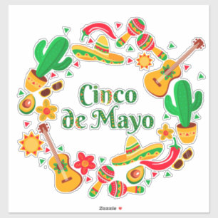 Cinco De Mayo Sticker
