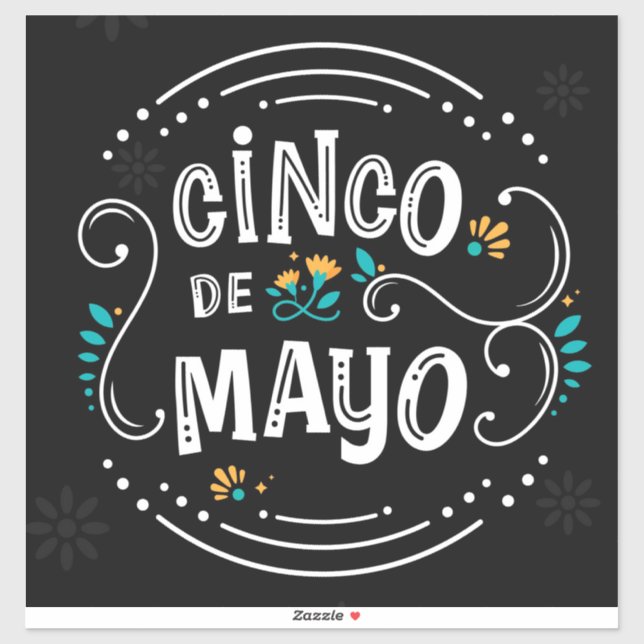 Cinco De Mayo Sticker (Blatt)