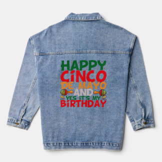 Cinco De Mayo Sublimation T Shirt Design Jeansjacke
