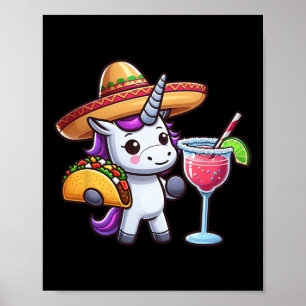 Cinco De Mayo T-Shirt Mexikanische Party Einhorn T Poster