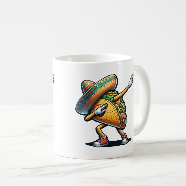 Cinco de Mayo Taco Kaffeetasse (VorderseiteRechts)