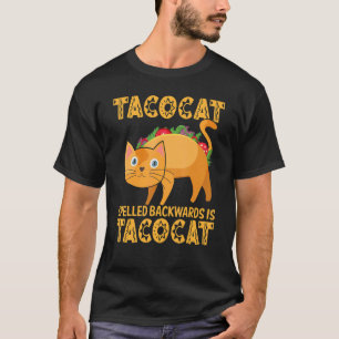 Cinco De Mayo Taco Katze Rückwärts Geschrieben Mex T-Shirt