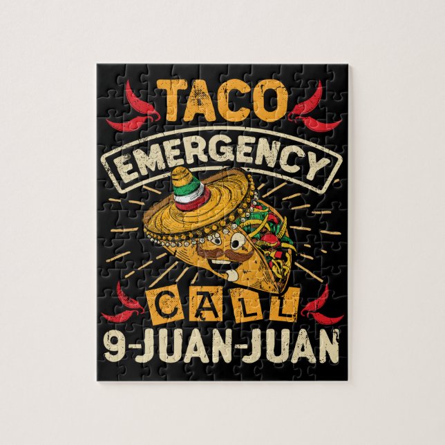 Cinco De Mayo Taco-Notruf 9 Juan Juan (Vertikal)