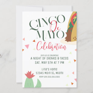 Cinco De Mayo-Taco-Party-Feier Einladung