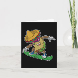 Cinco De Mayo Taco Snowboard Snowboarden Männer Wo Karte
