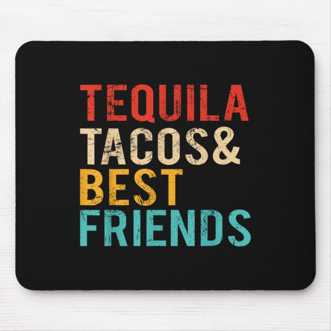Cinco De Mayo Tequila Tacos Mousepad (Vorne)