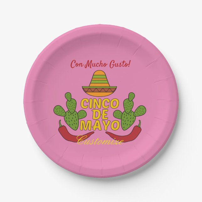 Cinco de Mayo Thunder_Cove Pappteller (Vorderseite)