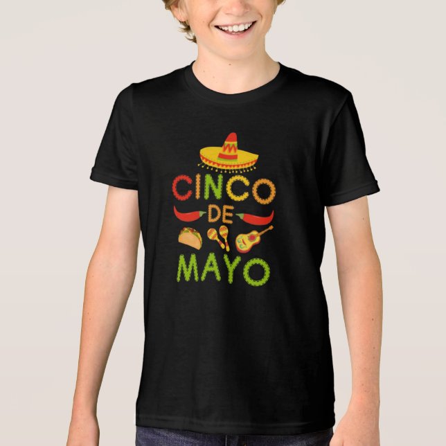 Cinco de Mayo Tri-Blend Shirt (Vorderseite)