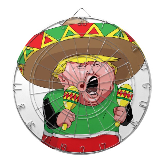 Cinco de Mayo trump Dartscheibe (vorne)