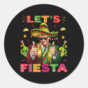 Cinco De Mayo Trump Taco Lustiger Mexikanischer Tr Runder Aufkleber