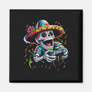 Cinco De Mayo Videospiel-Controller Zucker-Schädel Magnet