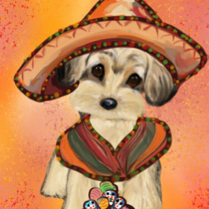 Cinco de Mayo Yorkie Kissen