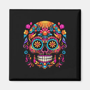 Cinco De Mayo Zucker-Schädel Dia De Los Muertos Ta Magnet