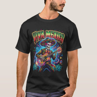 Cinco de Mayo Zucker-Schädel-Shirt Damen Mexikanis T-Shirt