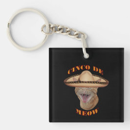 Cinco De Meow Cat Cinco De Mayo Mexiko Schlüsselanhänger