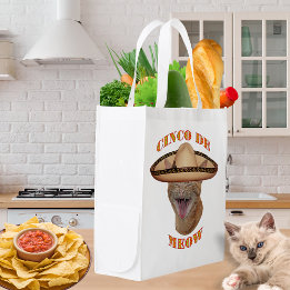 Cinco De Meow Cat Cinco De Mayo Mexiko Wiederverwe Wiederverwendbare Einkaufstasche