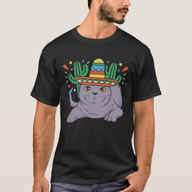 Cinco de Meow Cat  Mexico Pride Mexican Cinco De M T-Shirt (Vorderseite)