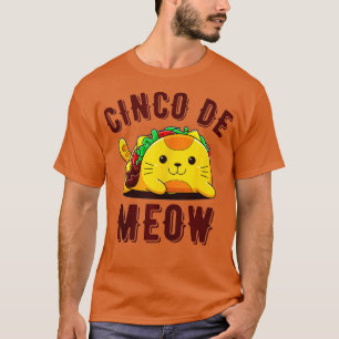 Cinco De Meow Funny acat Kitten Lover Cinco De T-Shirt