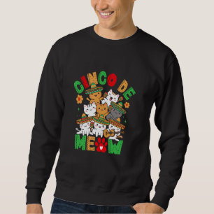 Cinco De Meow Niedliche Katzen Festivals Spaß Sweatshirt