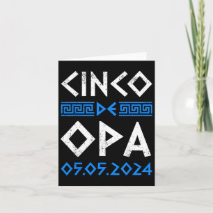 Cinco De Opa Funny Cinco De Mayo Orthodox Griechis Karte