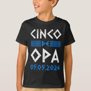 Cinco De Opa Funny Cinco De Mayo Orthodox Griechis T-Shirt