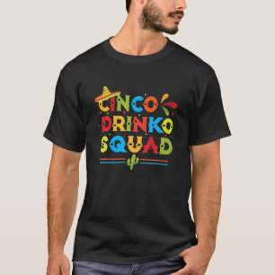 Cinco Drinko Mexican Funny Cinco De Mayo T-Shirt