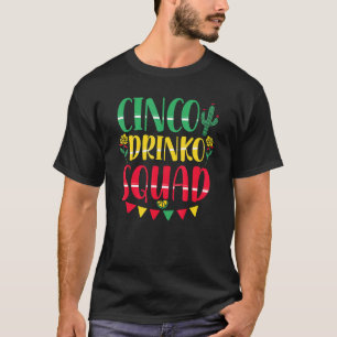 Cinco Drinko Squad Cinco De Mayo Mexikanisches Par T-Shirt