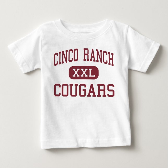 Cinco Ranch - Pumas - Highschool - Katy Texas Baby T-shirt (Vorderseite)