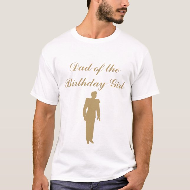 Cinderella Birthday Vater T - Shirt (Vorderseite)