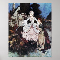 Cinderella Fairy Godmère par Edmund Dulac Poster